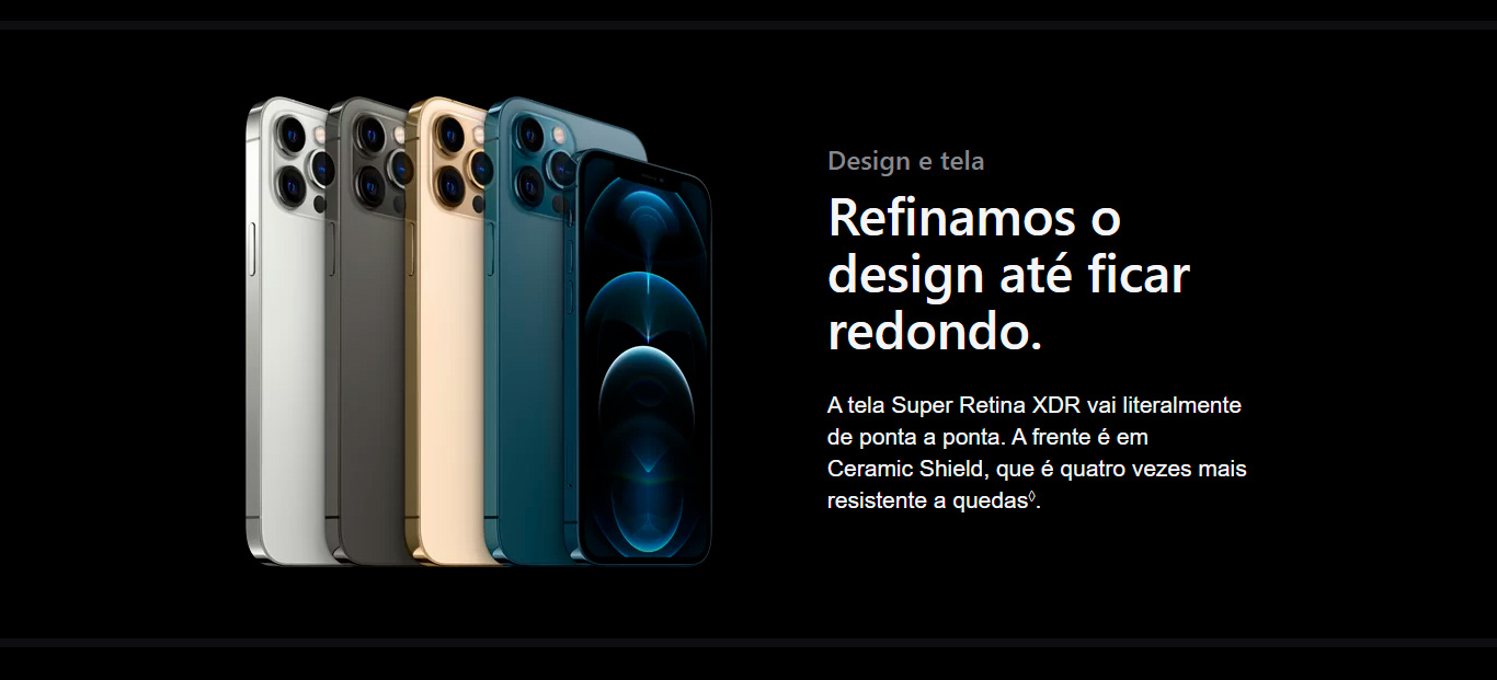 iPhone 12 Pro Max Apple Azul Pacífico 512GB Desbloqueado - MGDL3BZ/A 